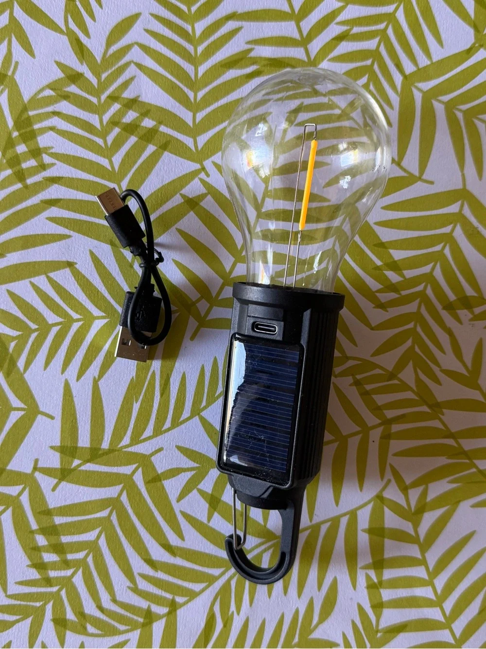Solar Camping USB Emergency Light Bulb Hanging / Clip-On